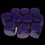 TDSO Opaque Blank Purple 16mm 10 x D6 Dice Set