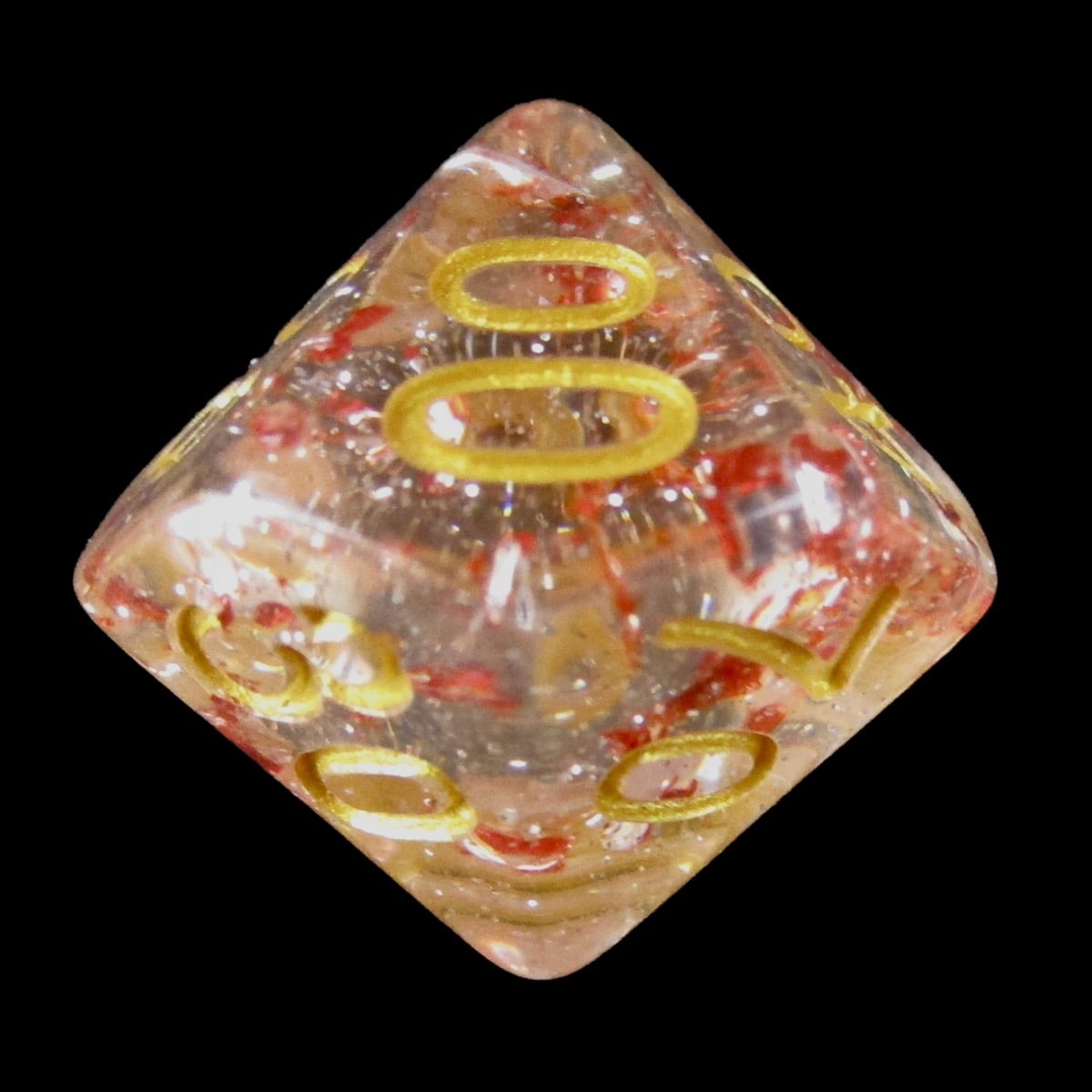 TDSO Metallic Flakes Ruby Percentile Dice