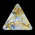 TDSO Metallic Flakes Sapphire D4 Dice