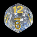 TDSO Metallic Flakes Sapphire D12 Dice
