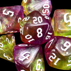 TDSO Aurora Script Divine Faith 7 Dice Polyset