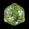TDSO Metallic Flakes Emerald D20 Dice