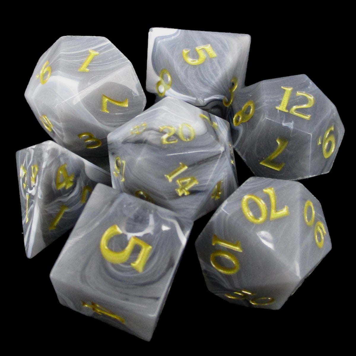TDSO Sharp Edge Wraith 7 Dice Polyset