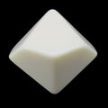 TDSO Opaque Blank Ivory D10 Dice
