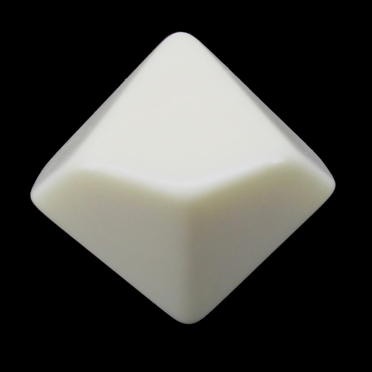 TDSO Opaque Blank Ivory D10 Dice