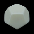 TDSO Opaque Blank Ivory D12 Dice