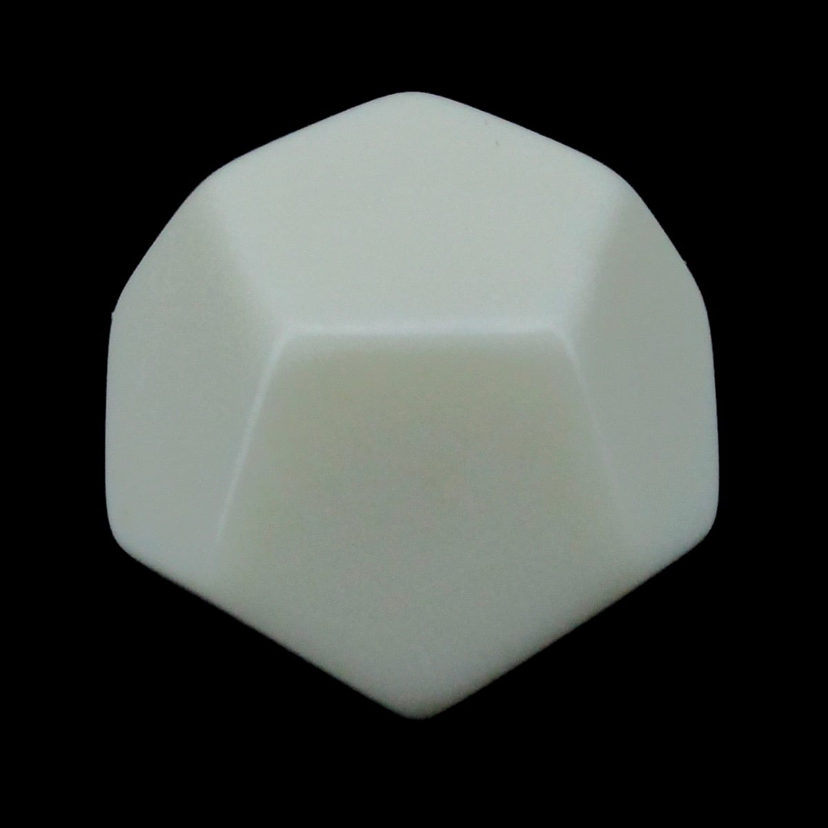 TDSO Opaque Blank Ivory D12 Dice