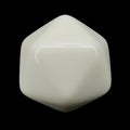 TDSO Opaque Blank Ivory D20 Dice