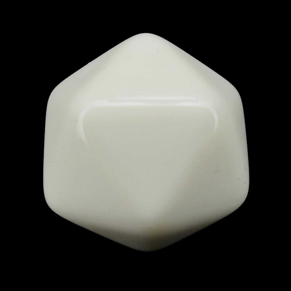 TDSO Opaque Blank Ivory D20 Dice