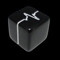 Impact Opaque Black & White Pulse - Fudge Fate D6 Dice