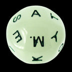 Impact Unleashed Arcana Lightning Bolt Glow in the Dark D26 Alphabet Dice