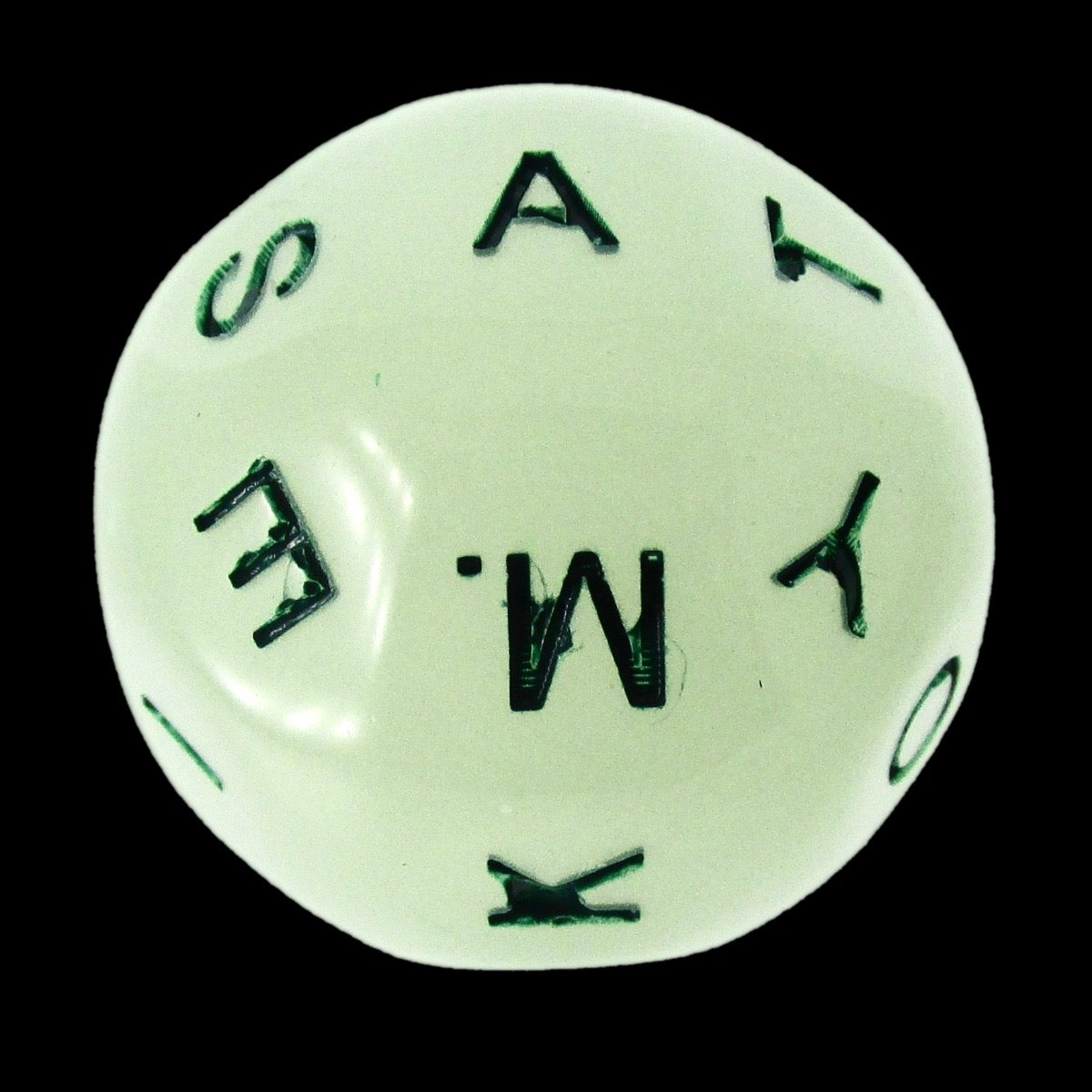 Impact Unleashed Arcana Lightning Bolt Glow in the Dark D26 Alphabet Dice