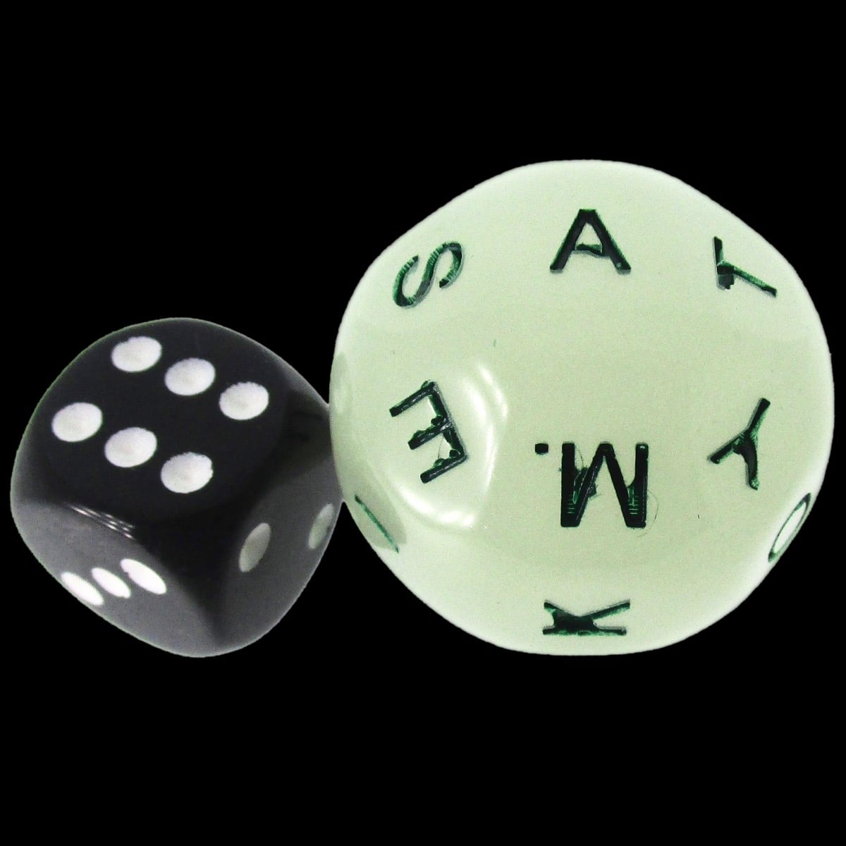 Impact Unleashed Arcana Lightning Bolt Glow in the Dark D26 Alphabet Dice