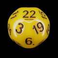 Impact Opaque Dandelion Yellow & Black D22 Dice