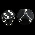Impact Opaque Black & White D9 Dice
