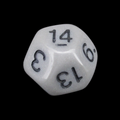 Impact Opaque Grey & Black D14 Dice