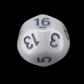 Impact Opaque Grey &amp; Black D16 Dice
