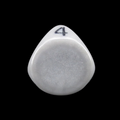 Impact Opaque Grey & Black D4 Dice