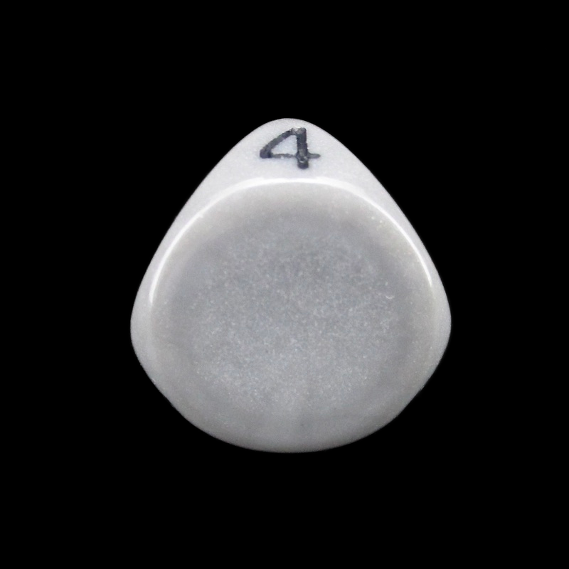 Impact Opaque Grey & Black D4 Dice