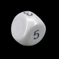 Impact Opaque Grey & Black D5 Dice