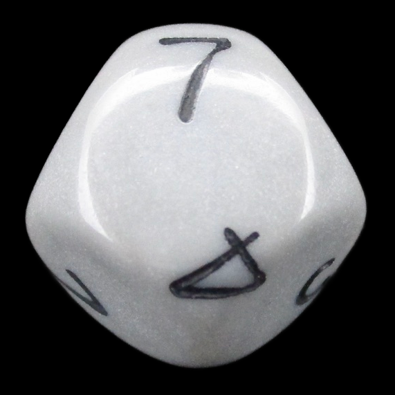 Impact Opaque Grey & Black D7 Dice