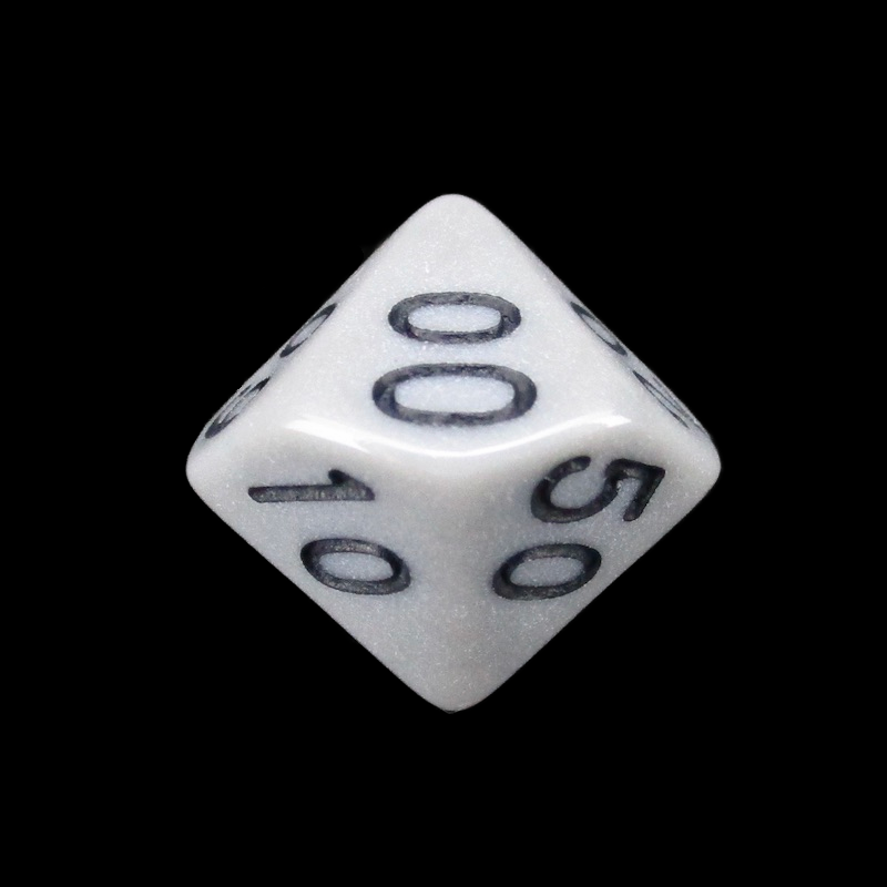 Impact Opaque Grey & Black Percentile Dice
