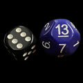 Impact Opaque Purple & White D13 Dice