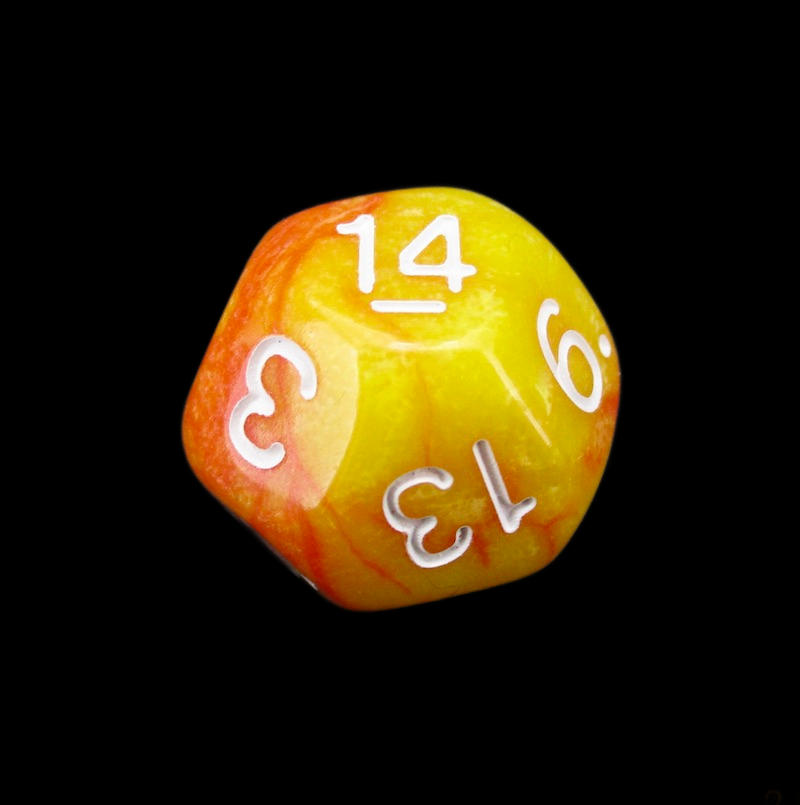 Impact Unleashed Arcana Flame Arrows D14 Dice