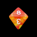 Impact Unleashed Arcana Flame Arrows D8 Dice