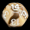 Impact Unleashed Arcana Haste & White D14 Dice