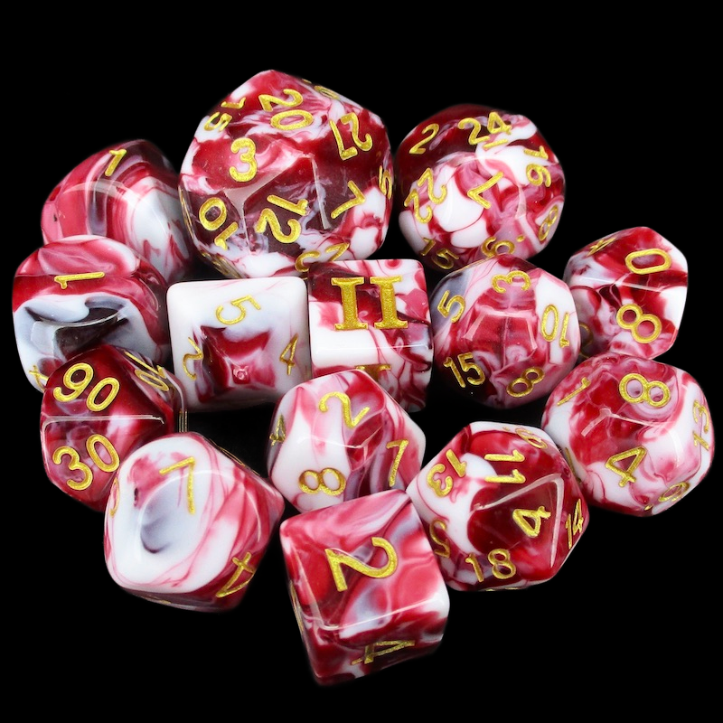 Impact Unleashed Arcana Vampiric Touch Dungeon Crawl Classics DCC 14 Dice Set