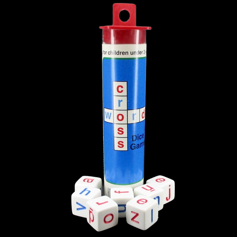 Koplow Opaque 7 x D6 Letter Dice Game - Crossword