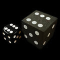 Koplow Foam Black & White JUMBO 25mm D6 Spot Dice