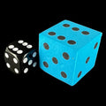 Koplow Foam Blue & Black JUMBO 25mm D6 Spot Dice