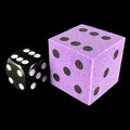 Koplow Foam Purple & Black JUMBO 25mm D6 Spot Dice