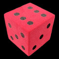 Koplow Foam Red & Black 16mm D6 Spot Dice