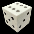 Koplow Foam White & Black 16mm D6 Spot Dice