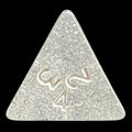 Koplow Glitter Clear D4 Dice
