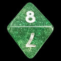 Koplow Glitter Green D8 Dice