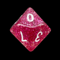 Koplow Glitter Red D10 Dice