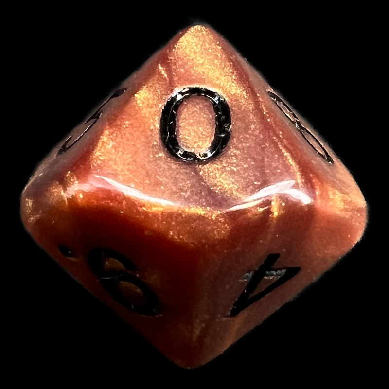 Koplow Olympic Bronze D10 Dice