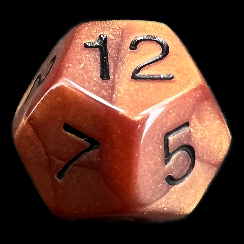 Koplow Olympic Bronze D12 Dice