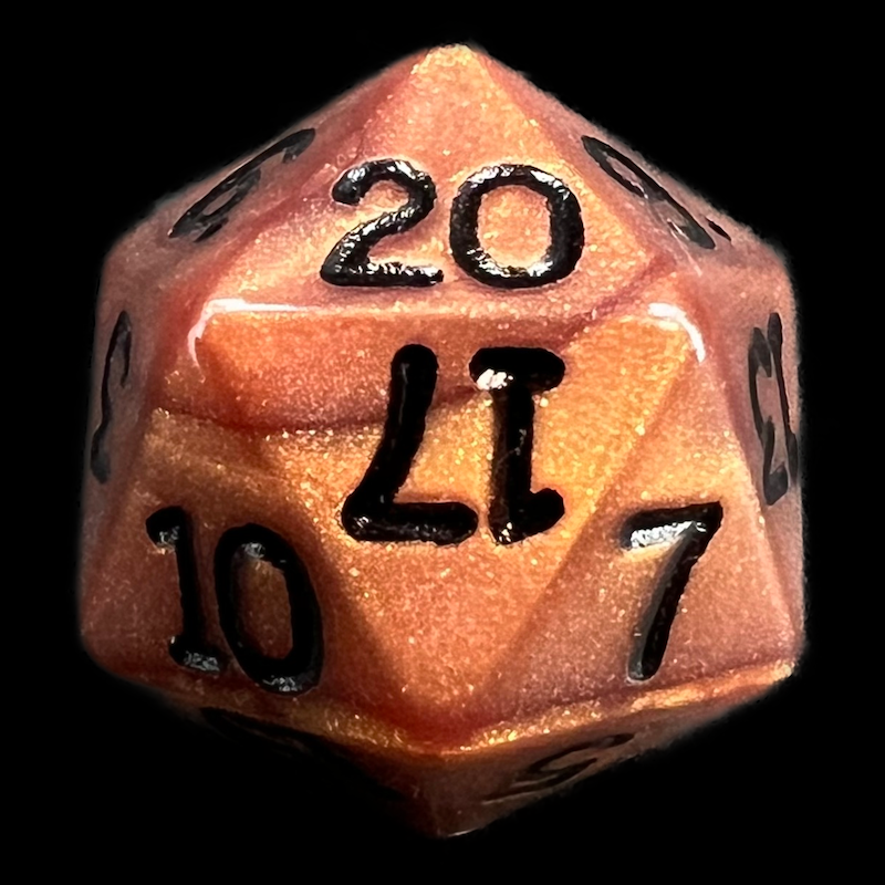 Koplow Olympic Bronze D20 Dice