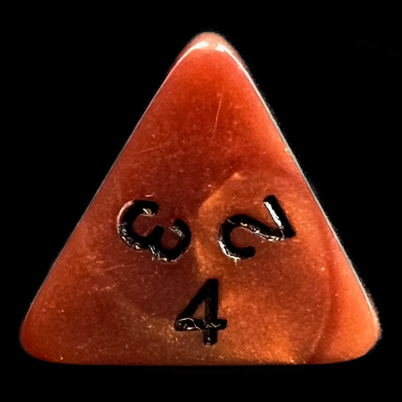 Koplow Olympic Bronze D4 Dice