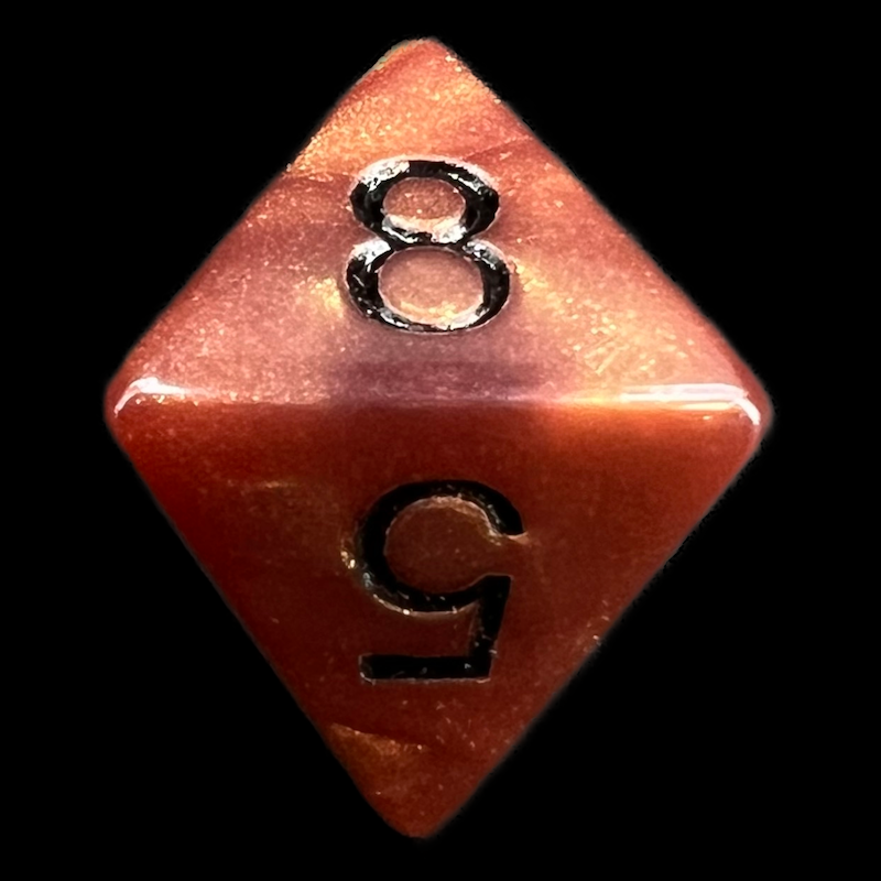 Koplow Olympic Bronze D8 Dice