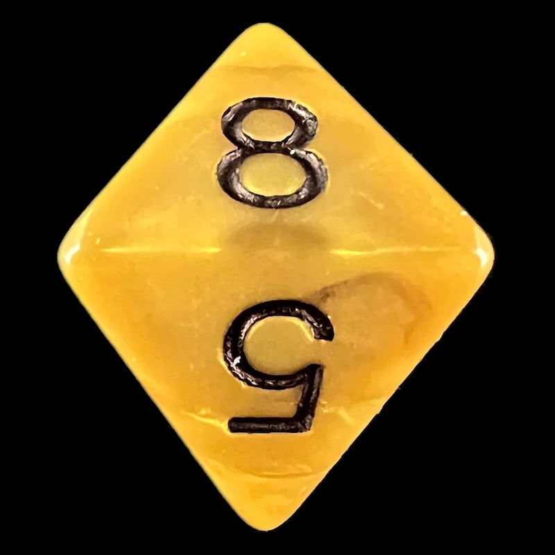 Koplow Olympic Gold D8 Dice
