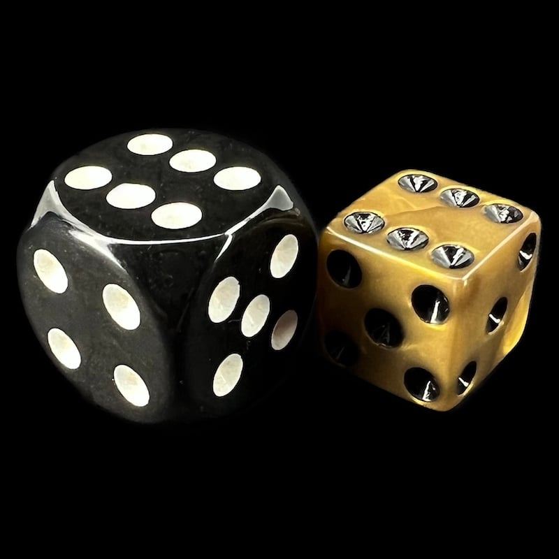 Koplow Olympic Gold Square Cornered 36 x D6 Dice Set
