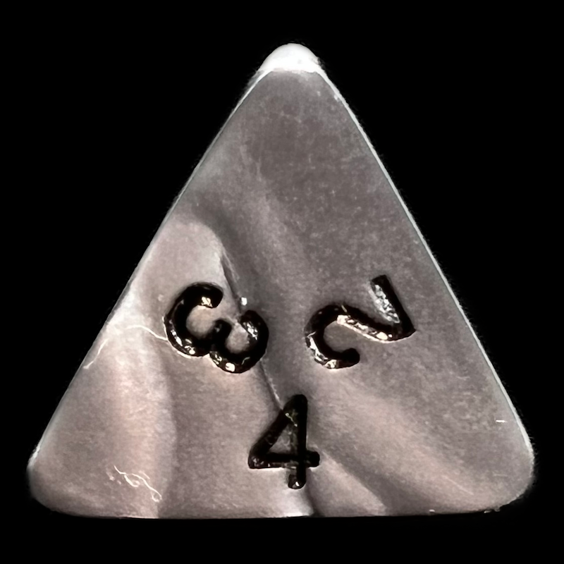 Koplow Olympic Silver D4 Dice