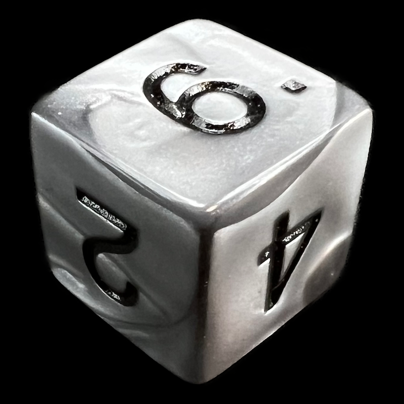 Koplow Olympic Silver D6 Dice