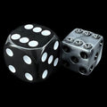 Koplow Olympic Silver Square Cornered 12mm D6 Spot Dice